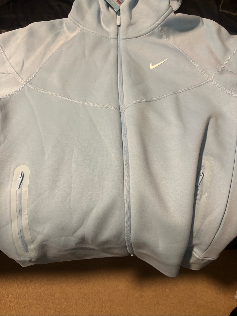 Nike Men’s Light Blue Full-Zip Hoodie Jacket